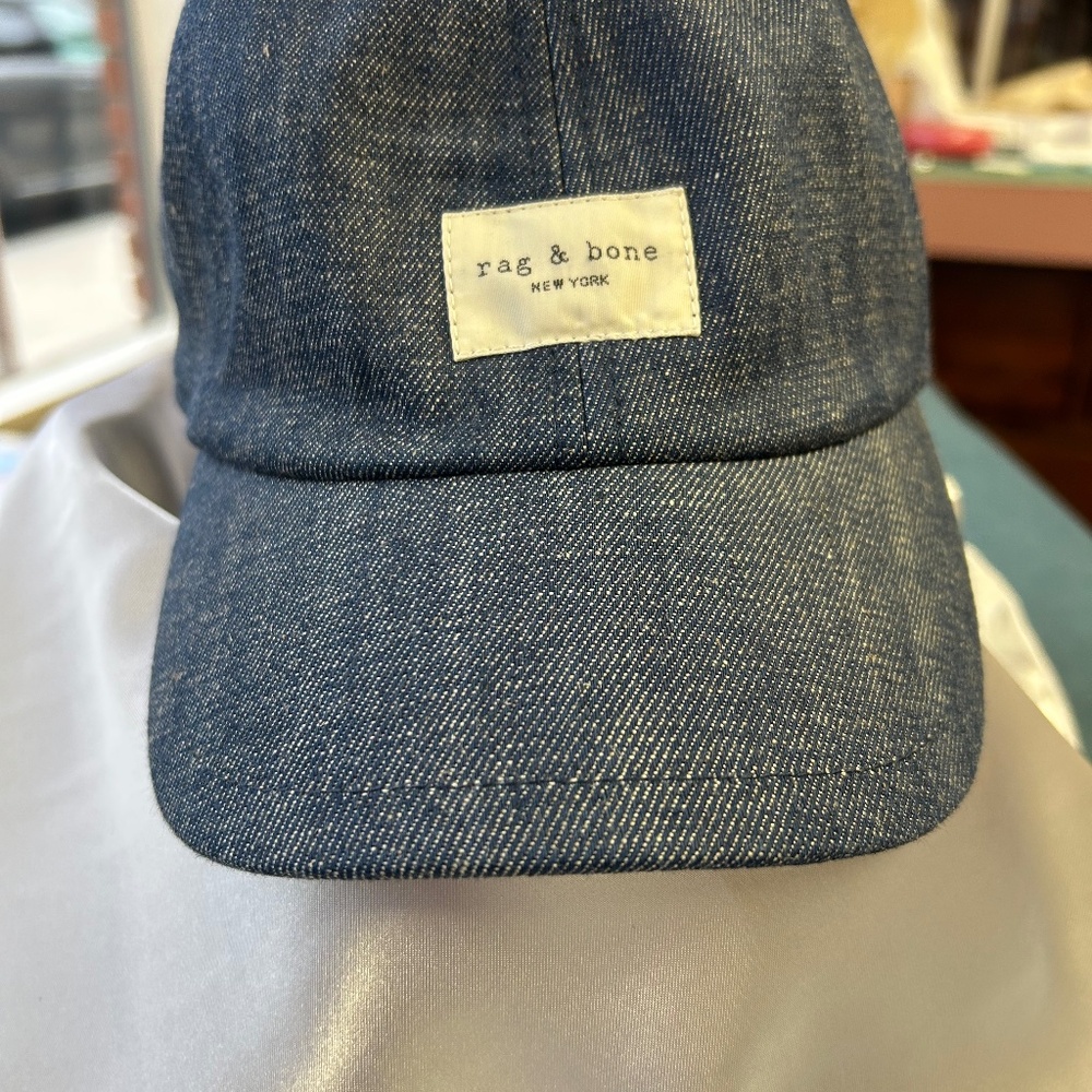 rag & bone denim ball cap